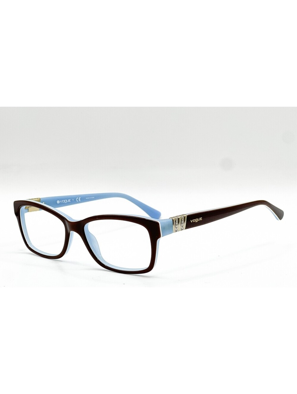 Vogue Vo 2765-B 2011 Top Light Brown/Opal Azure Authentic Eyeglasses 51-16-140